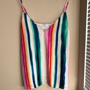Multicolor Striped Women's Tank